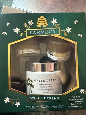 Farmacy Sweet Greens Skincare Gift Set - Green, Gold, White